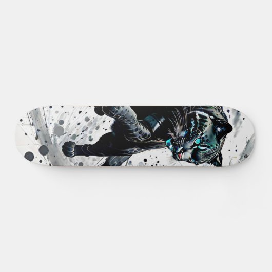 Abstracte Panter Skateboard (Horizontaal)