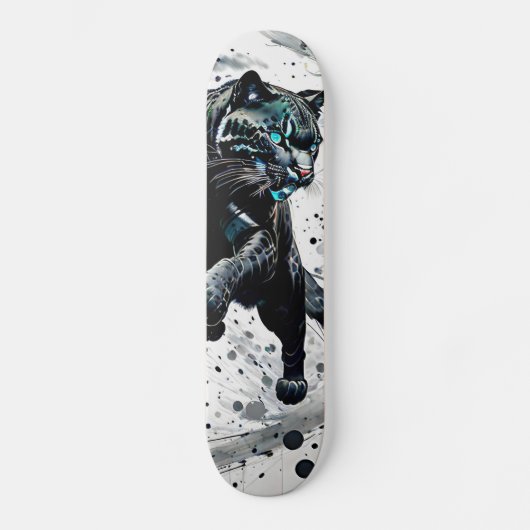 Abstracte Panter Skateboard (Voorkant)