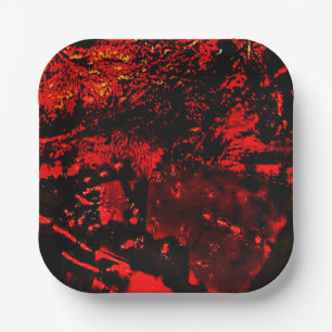 abstracte papieren bord gerecyclede plastic rode t