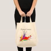 Abstracte Paradijsvogel Paint Splatter Tote Bag (Voorkant (product))