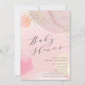 Abstracte parelcirkels Baby shower Kaart (Voorkant)