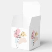 Abstracte pasteelbloemen bedankdoosjes (Geopend)