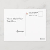 Abstracte pasteelbloemen briefkaart (Achterkant)