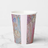 Abstracte pasteelbloemen papieren bekers (Links)