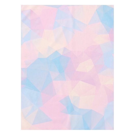 Abstracte pasteelkleuren met lage poly achtergrond tafelkleed (Voorkant)