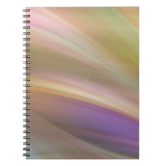 Abstracte pasteelkleuren notitieboek (Voorkant)