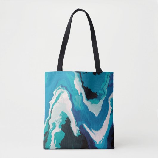 Abstracte pasteelverf Lagoon Edition Draagtas (Voorkant)