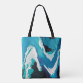 Abstracte pasteelverf Lagoon Edition Draagtas (Achterkant)
