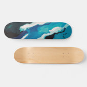 Abstracte pasteelverf Lagoon Edition Skateboard (Horizontaal)