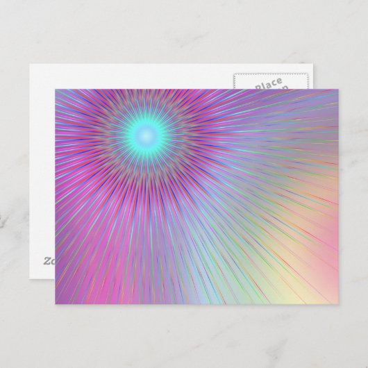 Abstracte pastei. briefkaart (Voorkant / Achterkant)