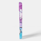 Abstracte pastel bloemontwerp serene bloemblaadjes Case-Mate iPhone case (Achterkant / Links)