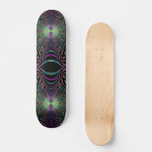 Abstracte Pastel Fractal Web Skateboard Deck (Voorkant)