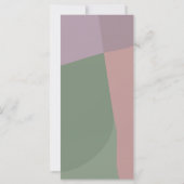 abstracte pastel gepersonaliseerde roos groene lav (Achterkant)