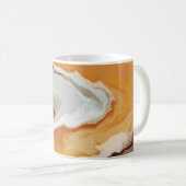 Abstracte pastel Paint Fox Tail Edition Koffiemok (Voorkant rechts)