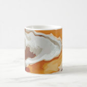 Abstracte pastel Paint Fox Tail Edition Koffiemok (Center)