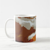 Abstracte pastel Paint Fox Tail Edition Koffiemok (Links)