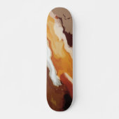 Abstracte pastel Paint Fox Tail Edition Skateboard (Voorkant)