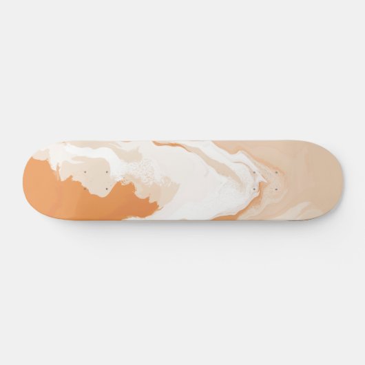 Abstracte pastel Paint Ginger Edition Skateboard (Horizontaal)