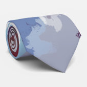 Abstracte Pastel Paint Mountain Edition Stropdas (Opgerold)