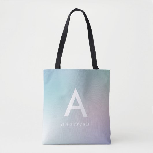 Abstracte pastel regenbooggradiënt draagtas (Voorkant)