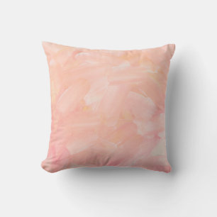 Abstracte pastel roze blush geschilderd. Zachte bo Kussen