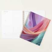 Abstracte pastel stof golven planner (Display)