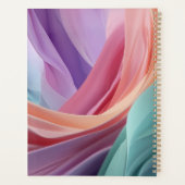 Abstracte pastel stof golven planner (Achterkant)
