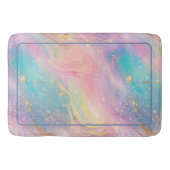 Abstracte pastelglitter naadloos patroon badmat (Voorkant)