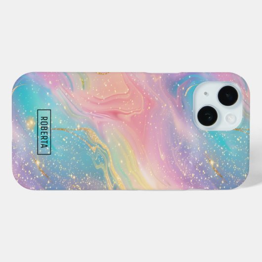 Abstracte pastelglitter naadloos patroon Case-Mate iPhone case (Achterkant (horizontaal))