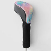 Abstracte pastelglitter naadloos patroon golfheadcover (Schuin)