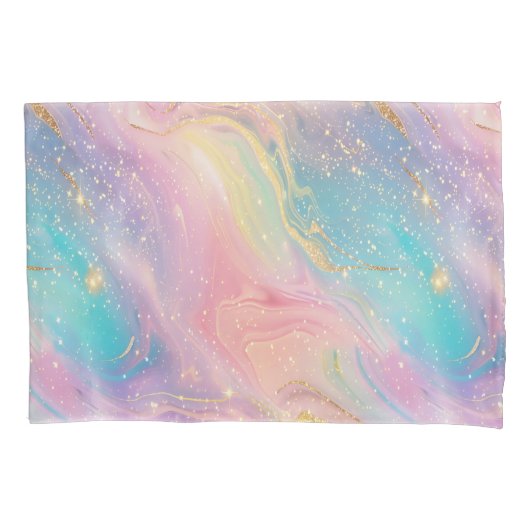 Abstracte pastelglitter naadloos patroon kussensloop (Voorkant)