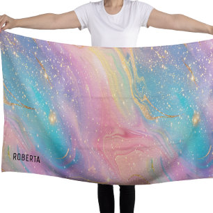 Abstracte pastelglitter naadloos patroon strandlaken