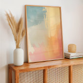 Abstracte pastelkleur poster