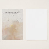 Abstracte Pastelpenseel die de Kaarten van de Vert Visitekaartje (Voorkant /achterkant)