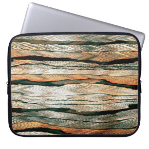 Abstracte pasteltinten kleurneutraal geverfd mela laptop sleeve