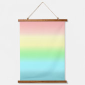 Abstracte pastkleurige kunst hangend wandkleed (Voorkant)