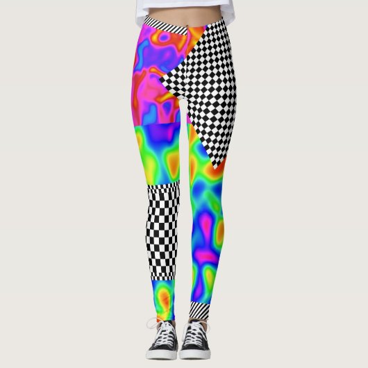 Abstracte patches voor controleurs leggings (Voorkant)