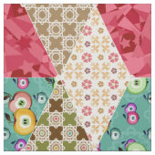 Abstracte patchwork quilt retro ab stof (Swatch)