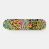 abstracte patchworkretro skateboard (Horizontaal)