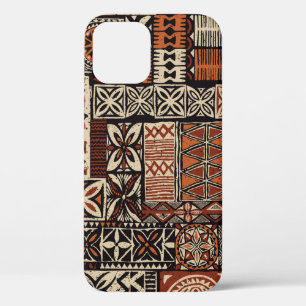 Abstracte patchwo's, tapa, Hawaiiaanse stijl iPhone 12 Hoesje