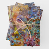 Abstracte patronen inpakpapier vel (In situ)