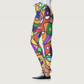 Abstracte patronen Leggings (Links)