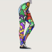 Abstracte patronen Leggings (Rechts)