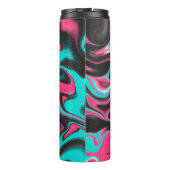 Abstracte patroonachtergrond met verloopstructuur thermosbeker (Achterkant)