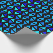 Abstracte patroonblues cadeaupapier (Hoek)