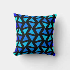Abstracte patroonblues kussen