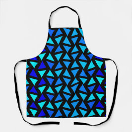 Abstracte patroonblues schort