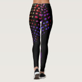 abstracte patroonkunst leggings (Achterkant)