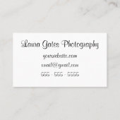 Abstracte PatroonPaarse Waterverf Visitekaartje (Achterkant)