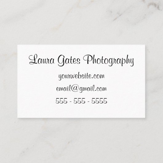 Abstracte PatroonPaarse Waterverf Visitekaartje (Achterkant)